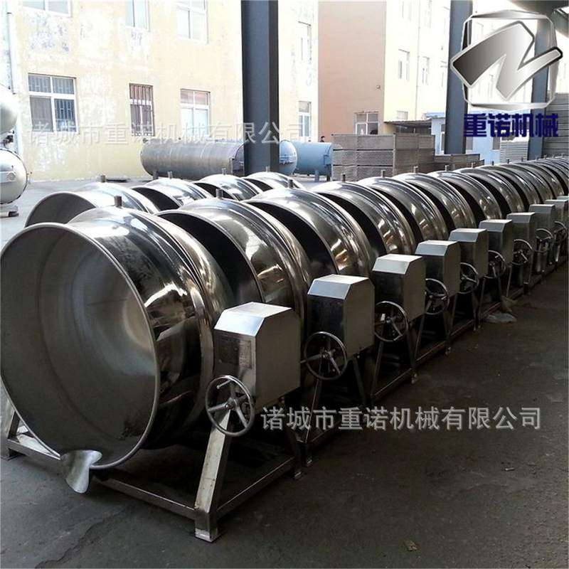 新夹层锅电加热夹层 烧鸡蒸煮锅豆干卤煮锅蒸汽加热可倾夹层锅