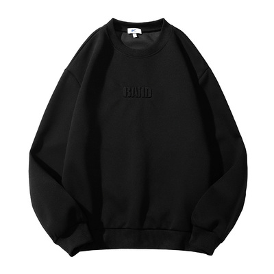 回力圆领加绒卫衣男秋冬长袖上衣