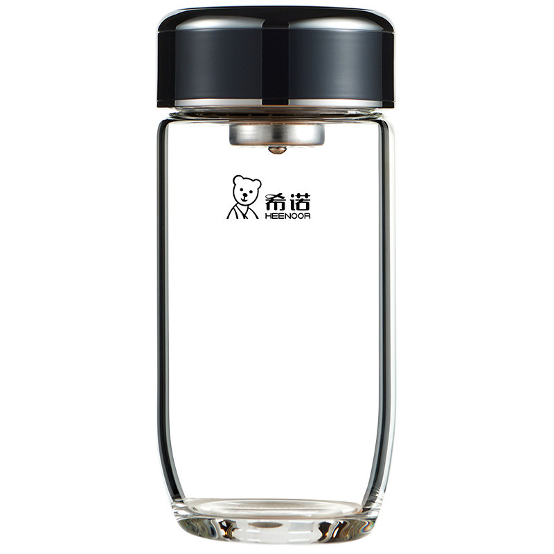 希诺家用带滤网鹅蛋泡茶杯