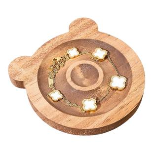 diy串珠工具珠宝设计盘一体实木首饰展示盘收纳盘摆盘串珠盘托盘