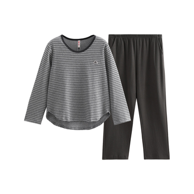 芬腾情侣睡衣春秋季纯棉长袖套装