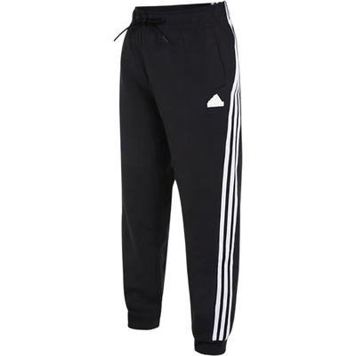 Adidas/阿迪达斯正品新款女士针织束脚系带休闲长裤IT6339