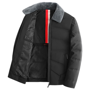 南极人中老年羽绒服男爸爸冬装加厚冬季父亲老人爷爷短款保暖外套