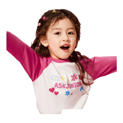 ASKjunior【女童插肩纯棉打底衫