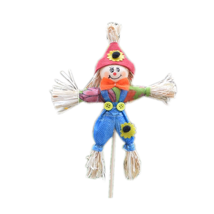 幼儿园布置稻草人 稻草人娃娃扫把小插件节日礼品 万圣节装饰娃娃