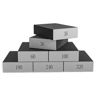 海绵砂块砂纸打磨神器木工家具红木头文玩金属除锈抛光四面沙纸砖