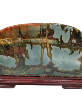 广东彩色石头山水摆件家居装饰