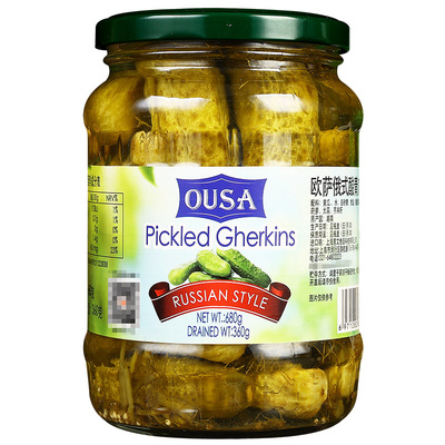 欧萨俄罗斯酸黄瓜俄式风味进口