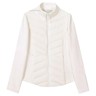 白色轻薄羽绒服内胆修身排骨外套