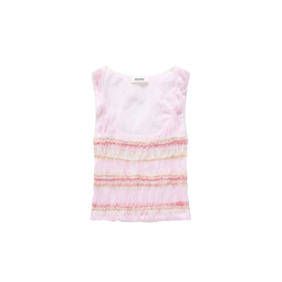 NUME24秋冬褶皱背心长裙