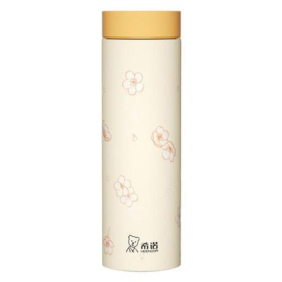 希诺高颜值樱花保温杯316不锈钢