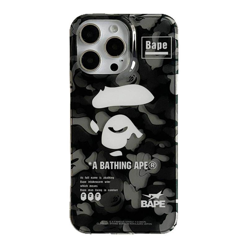 正品日本bape手机壳猿人头2025苹果17promax手机壳16pro潮牌卡通iphone15pro保护套13pro情侣14防摔磨砂apple