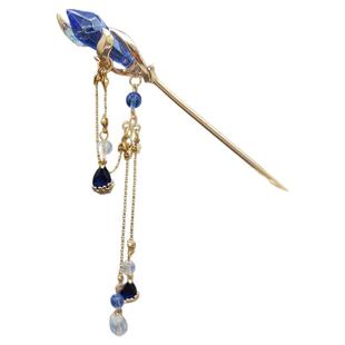 古风汉服百搭点缀头饰品精美王者荣耀王昭君冰雪之华法杖流苏发簪