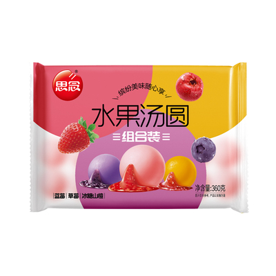 思念水果汤圆多种口味360g