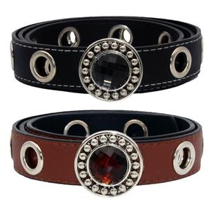 金属大气眼潮流皮带女百搭装饰腰带女潮款时尚连外露衣裙牛仔裤带