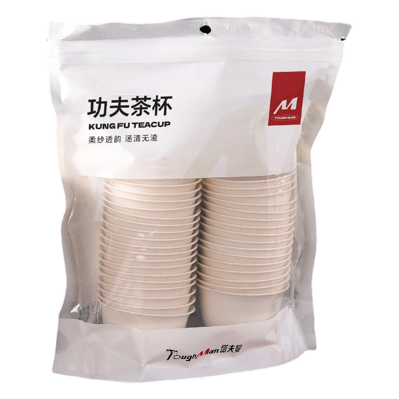 一次性稻壳茶杯加厚小号茶具
