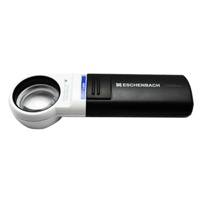 德国ESCHENBACH原装进口12.5倍带灯古玩珠宝鉴定手持放大镜151112