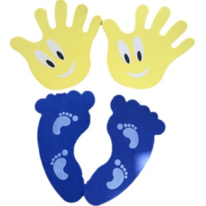 感统训练器材趣味运动会道具幼儿园玩具幼儿园儿童体能户外手脚印