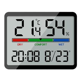 磁吸冰箱大屏时钟电子温湿度计简约桌面闹钟卧室静音数字壁挂厨房