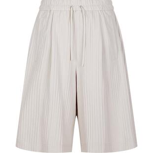 速写男装官方旗舰五分裤夏季新款一片裁纯色宽松直筒男士中短裤子