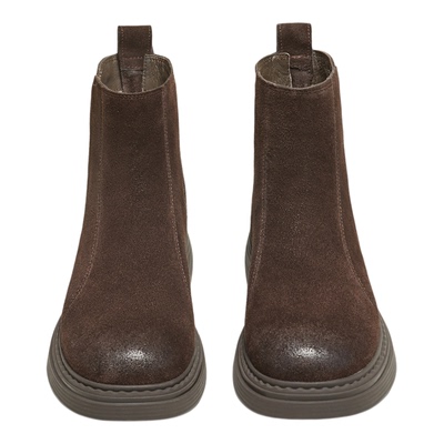 TATA他她靴子女2025冬季款瘦瘦短靴切尔西靴显瘦时装靴CHZ01DD5