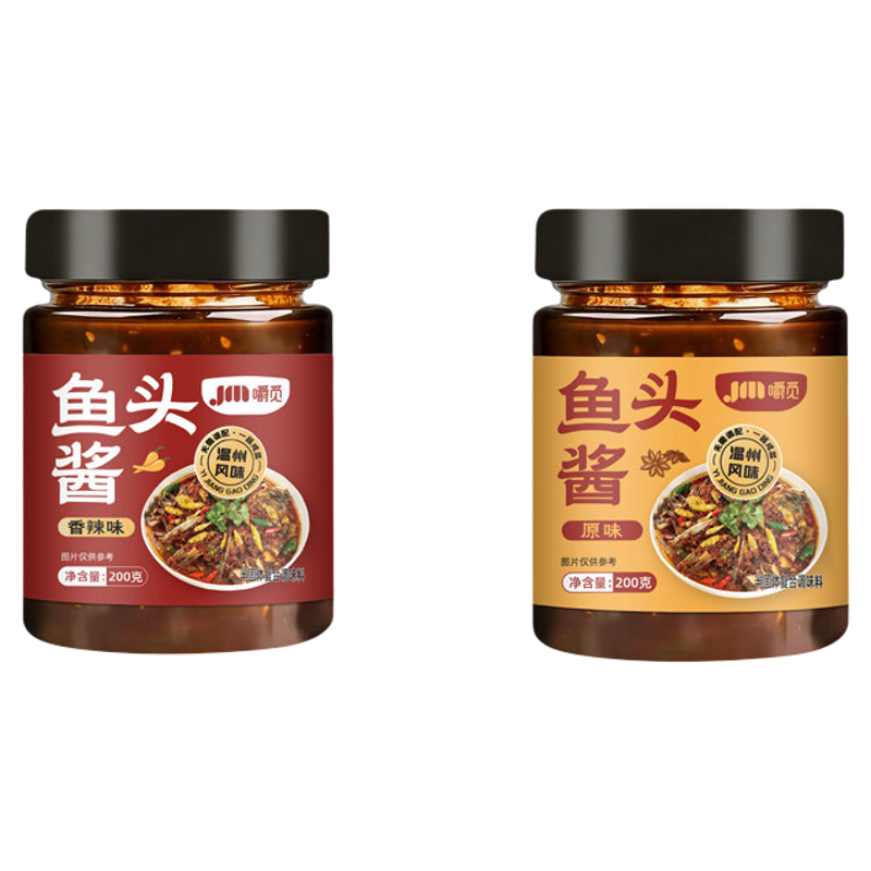 鱼头酱正宗温州风味鱼头原味香辣