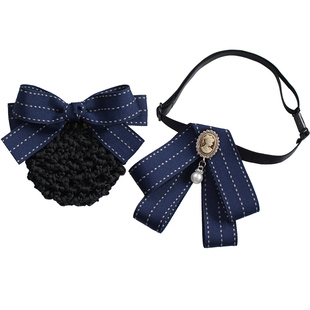 领花头花套装职业领结女衬衫高档领饰空姐银行正装衬衣建行工行政