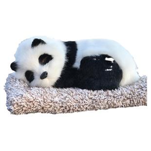 汽车炭包母子仿真狗车内饰品猫咪可爱狗狗车载车内竹炭包熊猫摆件