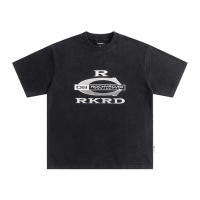 ROCKYROAD童装美式复古重磅基础短袖T恤潮牌复古印花百搭半袖上衣