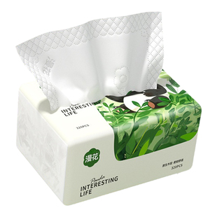 漫花原木抽纸四边压花纸巾30包整箱批卫生纸家用面巾纸抽餐巾纸