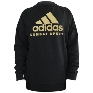 adidas阿迪达斯卫衣男经典大logo长袖驼色运动休闲圆领套头衫新款