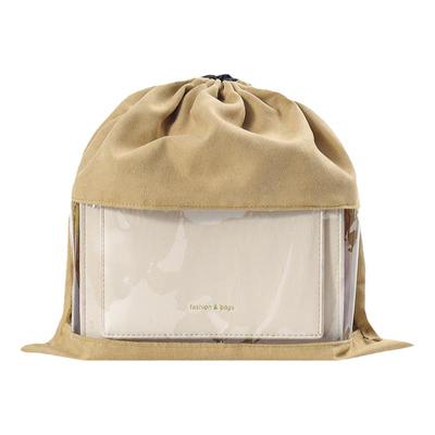 绒布包包防尘袋束口设计防潮防尘