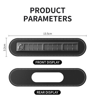 汽车内临时停车牌号码数字卡车载电话挪用品牌配件车贴纸补充软磁