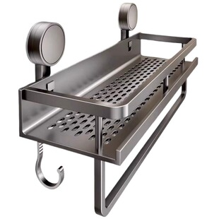 吸盘置物架卫生间免打孔神器浴室洗手间洗漱台厕所壁挂墙上收纳架