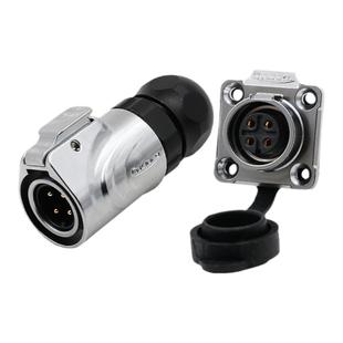 凌科航空插头插座LP16-2-3-4-5-7-8-9芯全金属插头方座LED显示屏