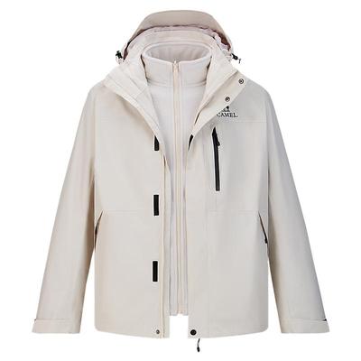 骆驼男装三合一抓绒内胆男进藏夹克外套机能新款冬季防风防水户外