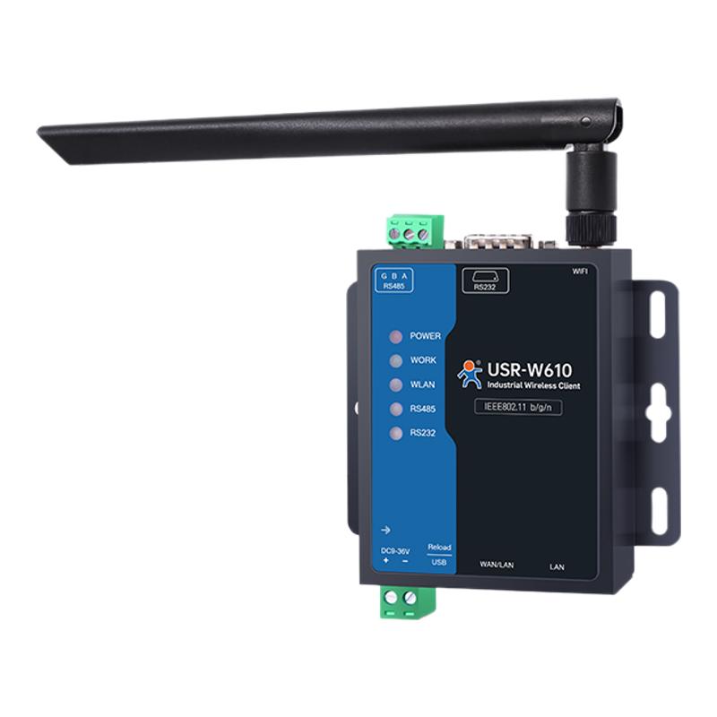 有人wifi串口服务器双网口转RS485/RS232串口转wifi无线客户端modbus网关MQTT上云物联网模块W610高通方案版
