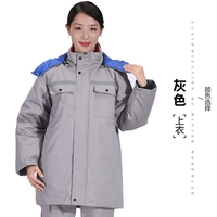 Серый ватный топ