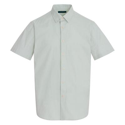 SCOFIELD短袖纯色棉质舒适衬衫