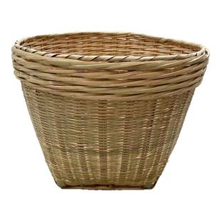 竹筐箩筐箩篓小竹筐收纳篓家用田园厨房收纳筐超市展示筐带盖防水