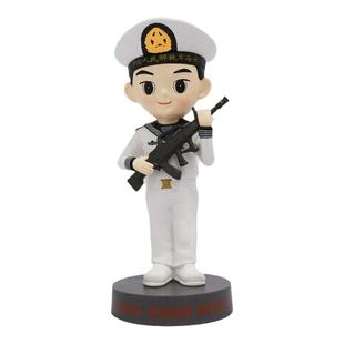 海军水兵公仔二代兵哥哥军恋摆件送战友情侣兵人玩偶娃娃可爱卡通