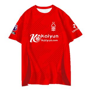 24-25诺丁汉森林队服怀特伍德足球衣服冰丝速干短袖t恤衫男女半袖