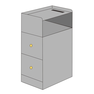 实木带灯床头柜超窄款儿童卧室床边柜夹缝隙收纳窄柜定制15 20 25