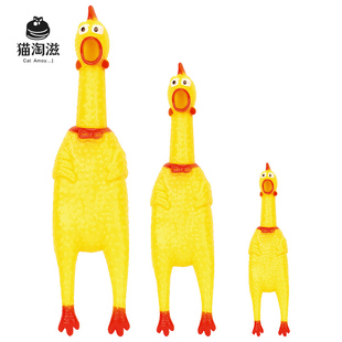 惨叫鸡尖叫鸡玩具解压狗狗发泄鸡会叫的鸡发声怪叫鸡宠物耐咬玩具