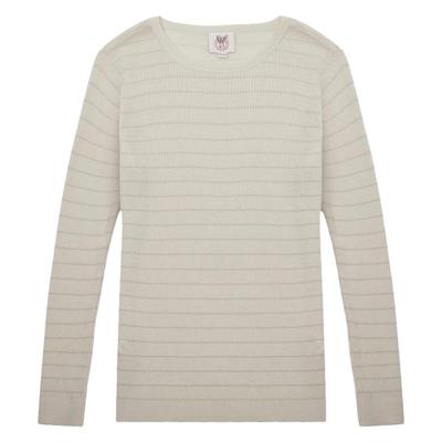 女士羊绒衫鹿王圆领山羊绒百搭