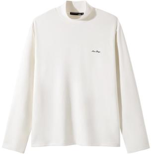 GXG男装 半高领长袖T恤保暖舒适打底 24年秋季热卖#G24D343010