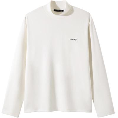 GXG男装 半高领长袖T恤保暖舒适打底 24年秋季热卖#G24D343010