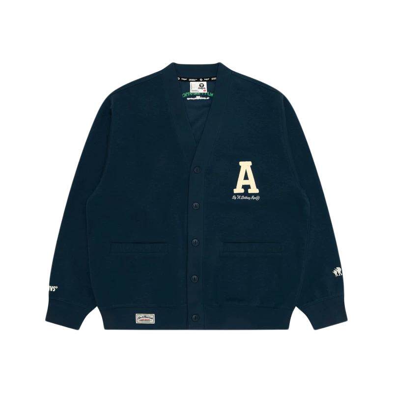 Aape字母刺绣美式卫衣开衫外套