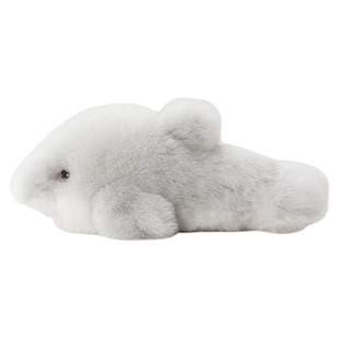 injoi海豚秘鲁羊驼毛公仔柔软毛绒玩具手工制作闺蜜儿童生日礼物