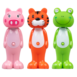 NuMedical 儿童卡通可伸缩小头玩具牙刷3岁6岁8岁10岁动物小学生